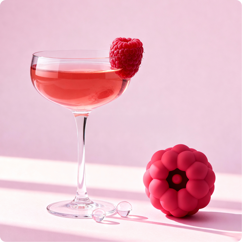 Berri Clitoral Vibrator (Raspberry) — with pouch