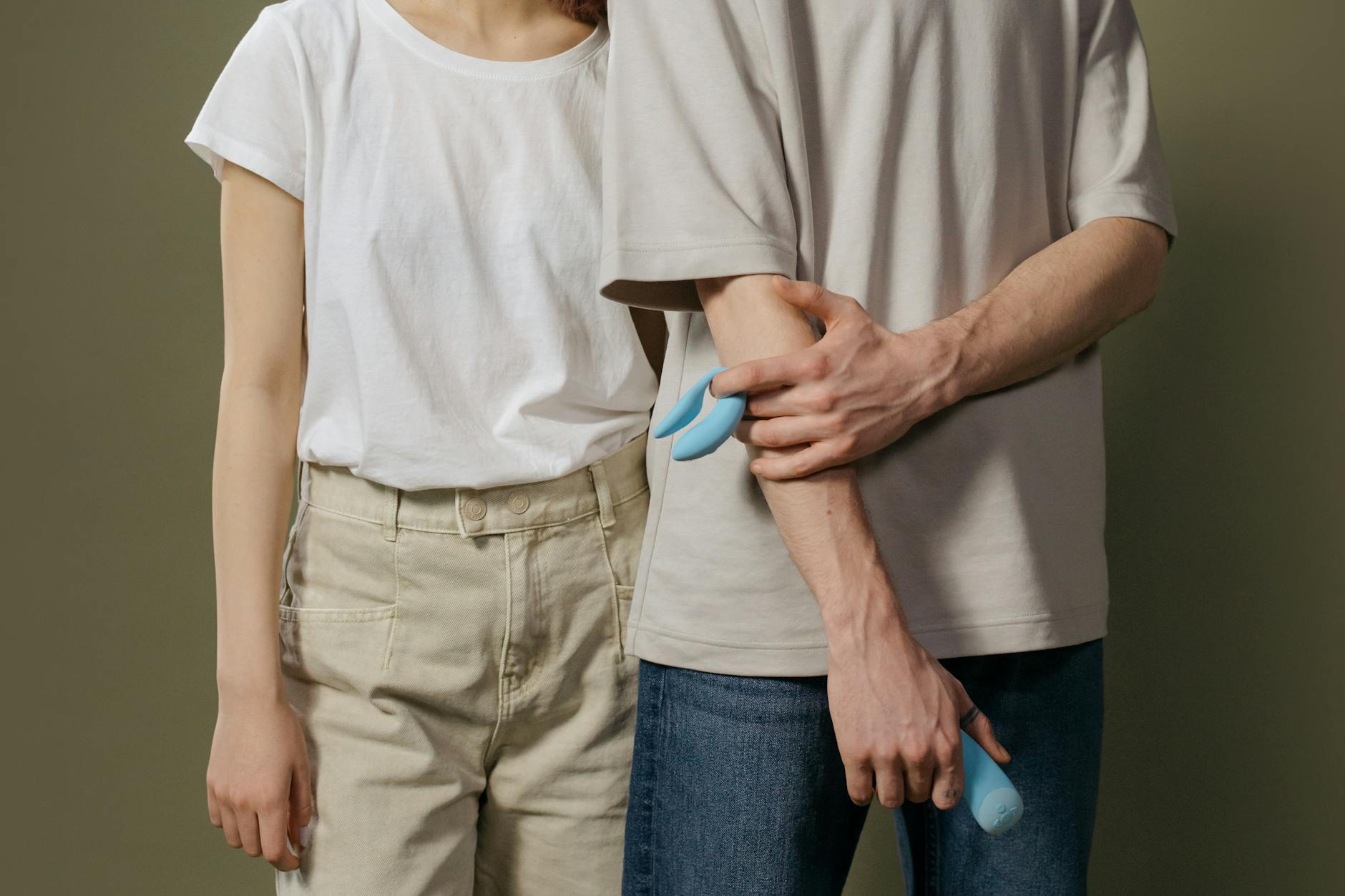 A couple exploring lemon vibrators together, learning proper technique in a comfortable setting